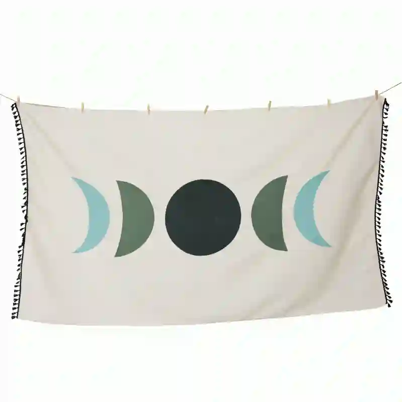 Resim MAVİ AY MASA ÖRTÜSÜ