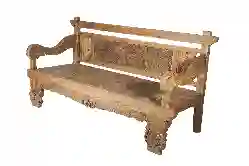 Resim LABİRENT EL OYMASI TEAK BANK