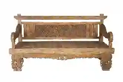 Resim LABİRENT EL OYMASI TEAK BANK