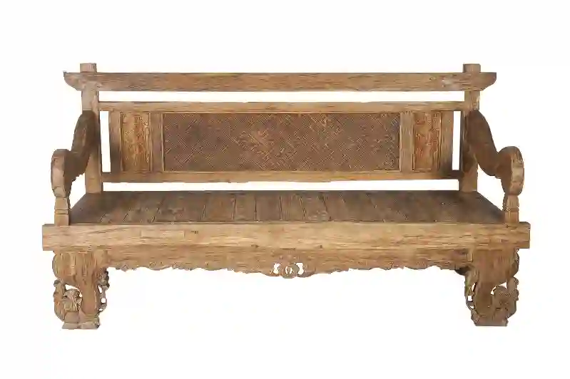 Resim LABİRENT EL OYMASI TEAK BANK