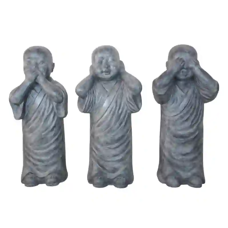 Resim 3'LÜ SHAOLIN HEYKEL SET