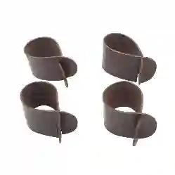 Resim 4'LÜ KAHVE KELEBEK PEÇETE HALKASI