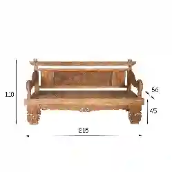 Resim LABİRENT EL OYMASI TEAK BANK