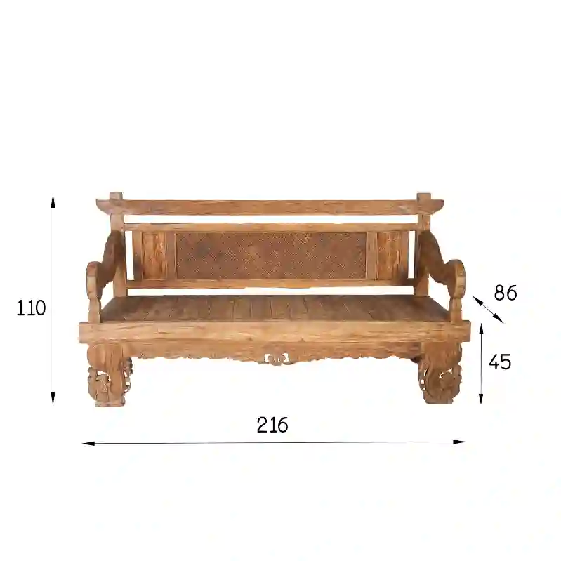 Resim LABİRENT EL OYMASI TEAK BANK