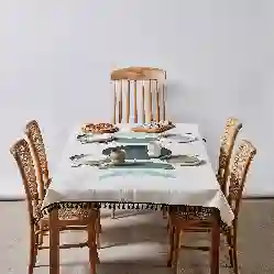 Resim MAVİ AY MASA ÖRTÜSÜ