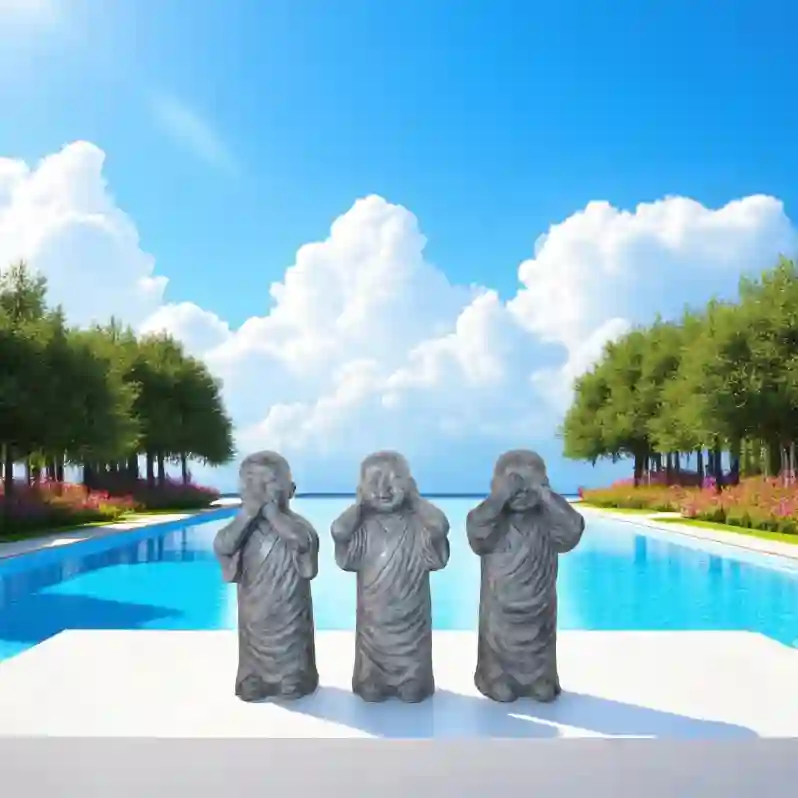 Resim 3'LÜ SHAOLIN HEYKEL SET