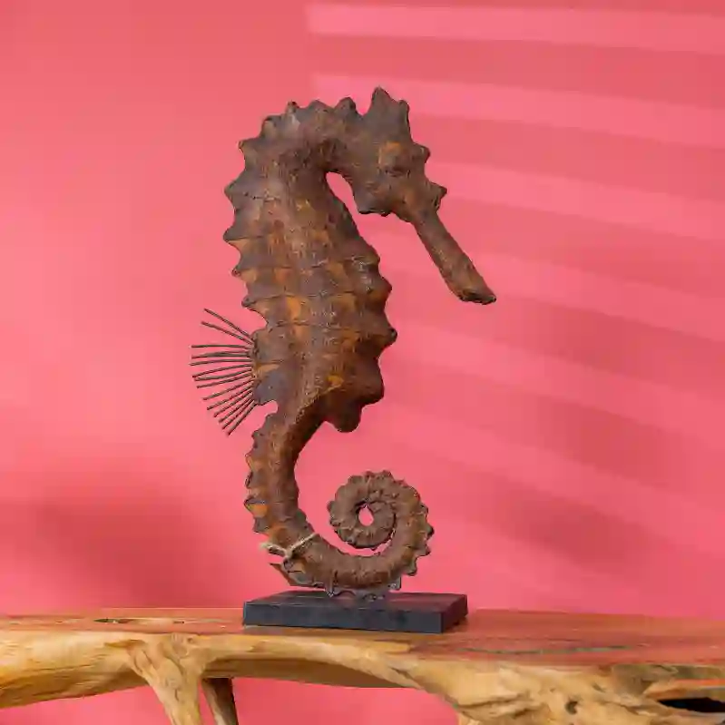 Resim RUSTY SEAHORSE HEYKEL