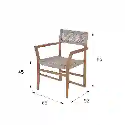 Resim AURA KOLÇAKLI SANDALYE