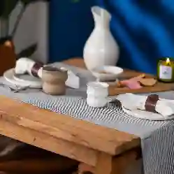 Resim 4'LÜ KAHVE KELEBEK PEÇETE HALKASI